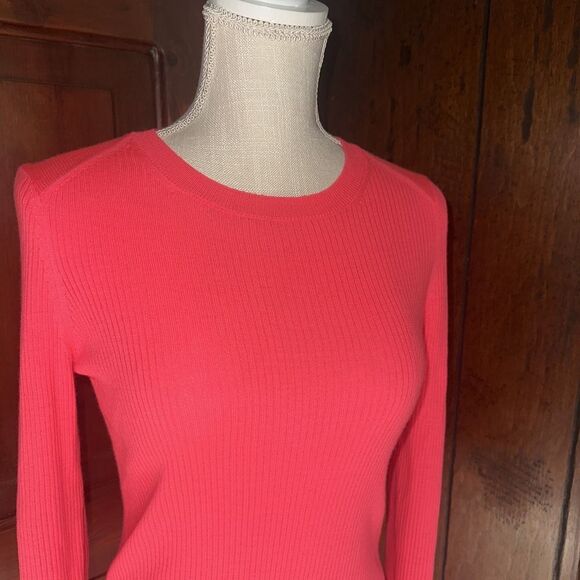Womens Banana Republic Merino Wool Ribbed Knit Sweater Lightweight Stretch XS - Picture 2 of 4